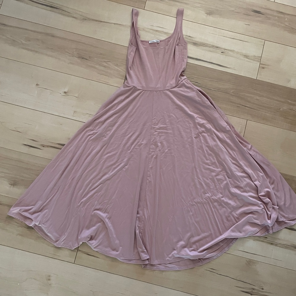 Reformation Rou Knit Dress - dusky pink